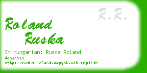 roland ruska business card